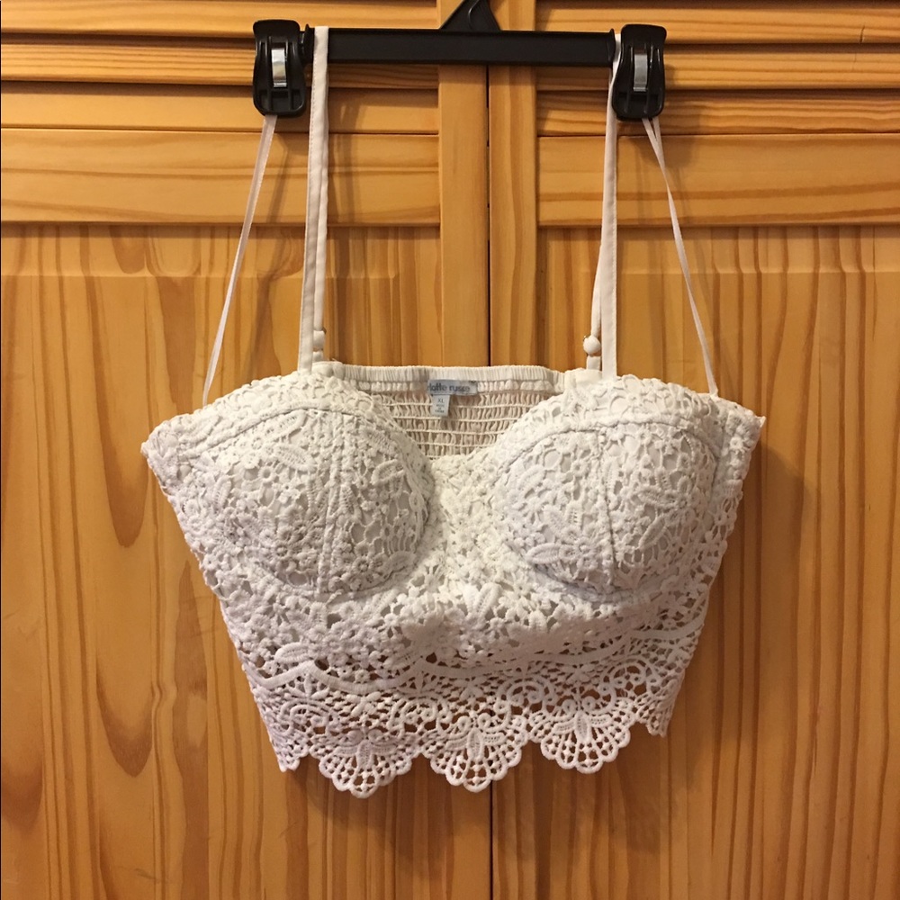 Bralette white lace