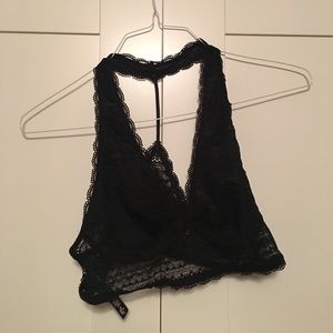 Black lace bralett