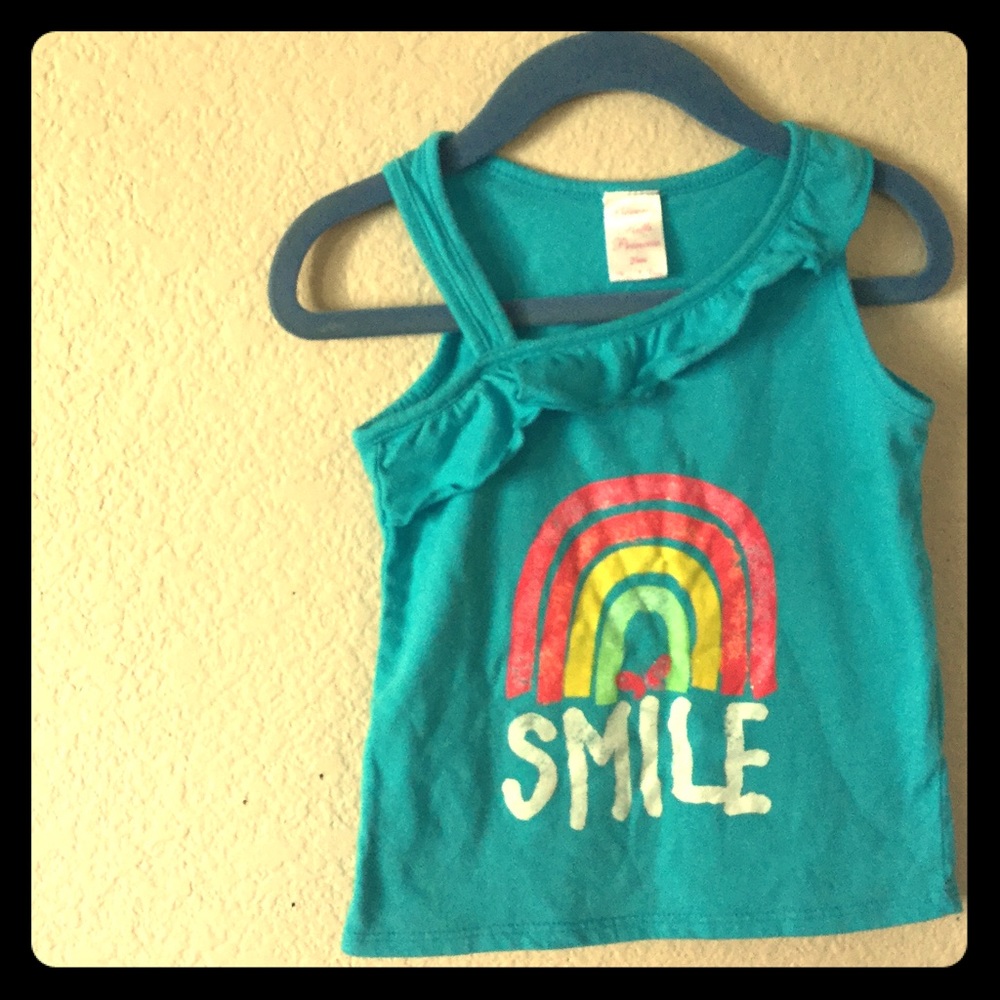 Smile Off Shoulder Ruffled Girl Top 24M