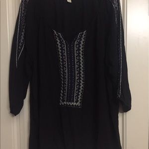 Black plus tunic