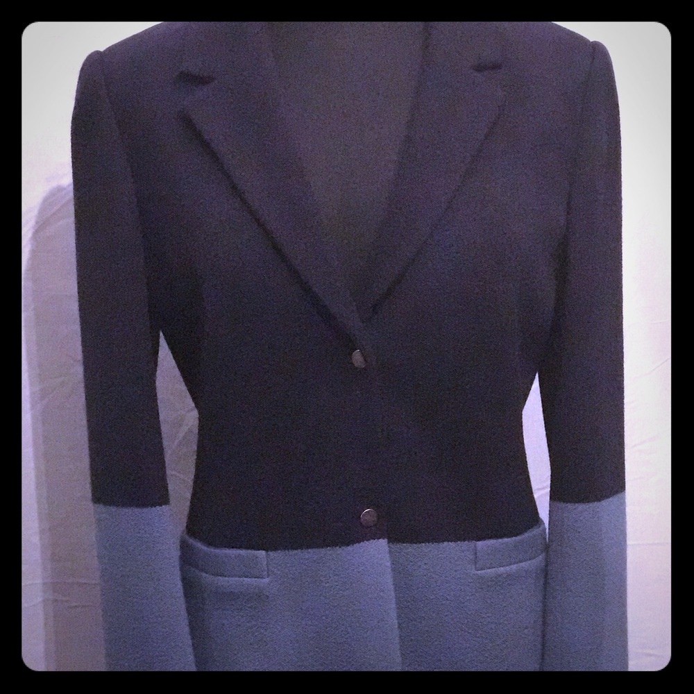 THE ROW Navy & Slate Color Block Blazer