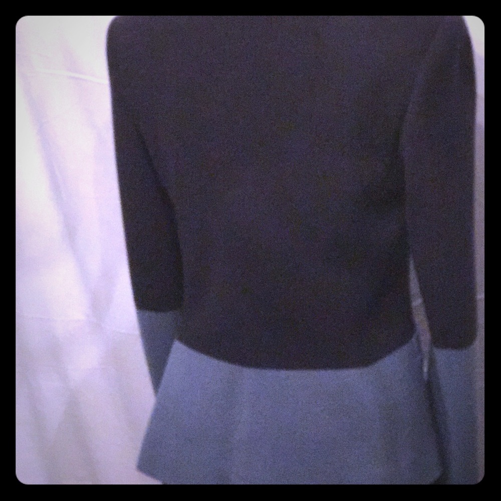 THE ROW Navy & Slate Color Block Blazer - Picture 3 of 8