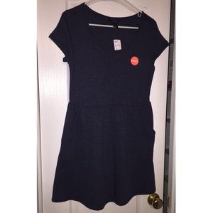 Navy babydoll dress