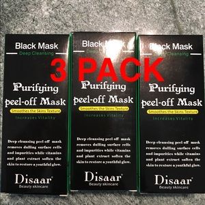 3 PACK BLACKHEAD REMOVER CHARCOAL FACEMASK NEW