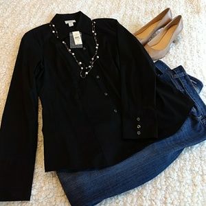 Black Ann Taylor Loft shirt