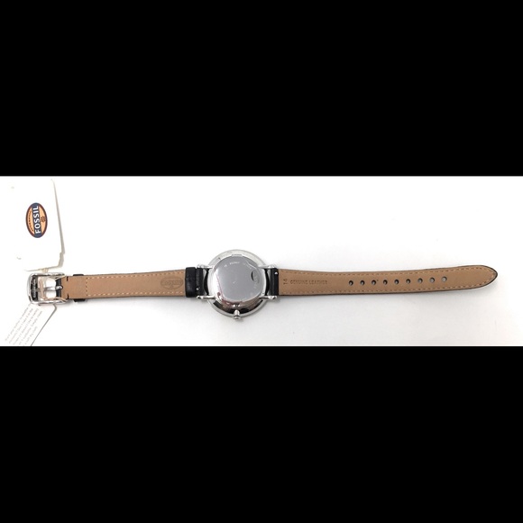 ❌SOLD❌ Womens Fossil Black Leather Strap Watch - Picture 6 of 8