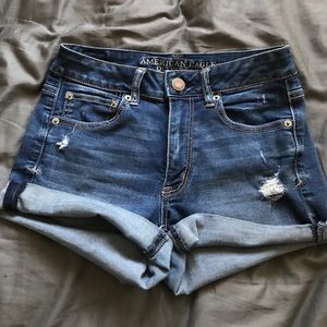 HI RISE SHORTIE AEO SHORTS