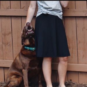 Lularoe solid black Azure skirt.