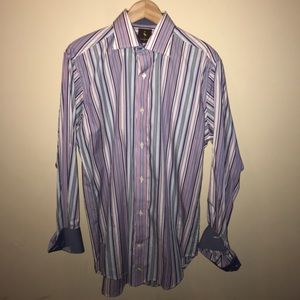 Multi-Colored Stripe Dress Shirt