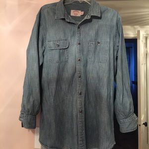 Men's Brooks Brothers chambray button down shirt