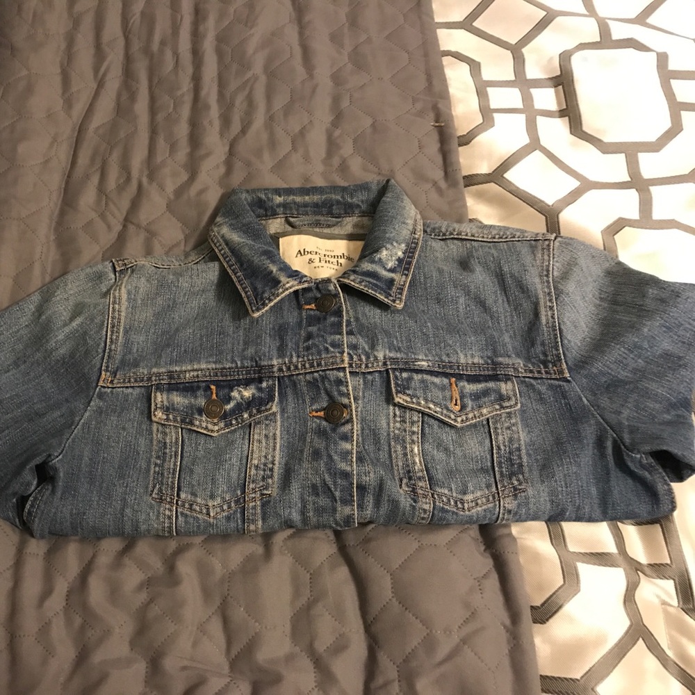 Medium Denim Abercrombie & Fitch Jacket