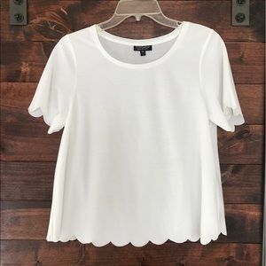 Topshop Scalloped Tee