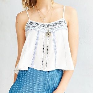 Urban Outfitters Ecote Zodiac Cami in White