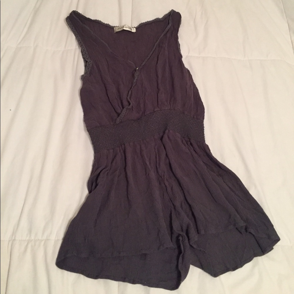 Dark grey romper.