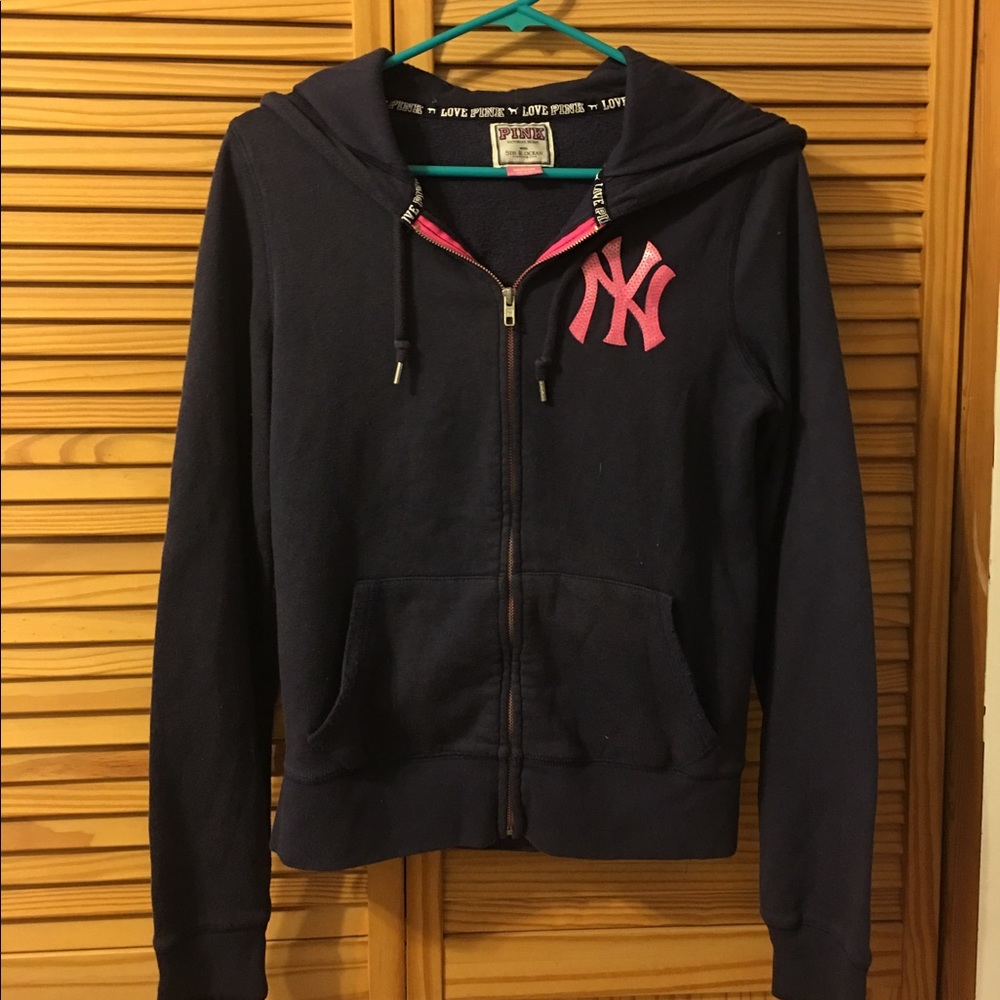 VS pink yankee sweatshirt