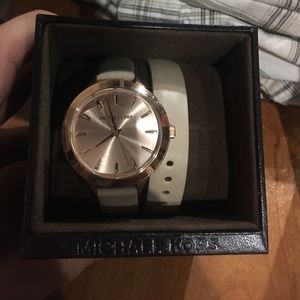 Michael Kors Rose Gold Double Wrap Watch