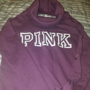 Pink cowl neck sweater