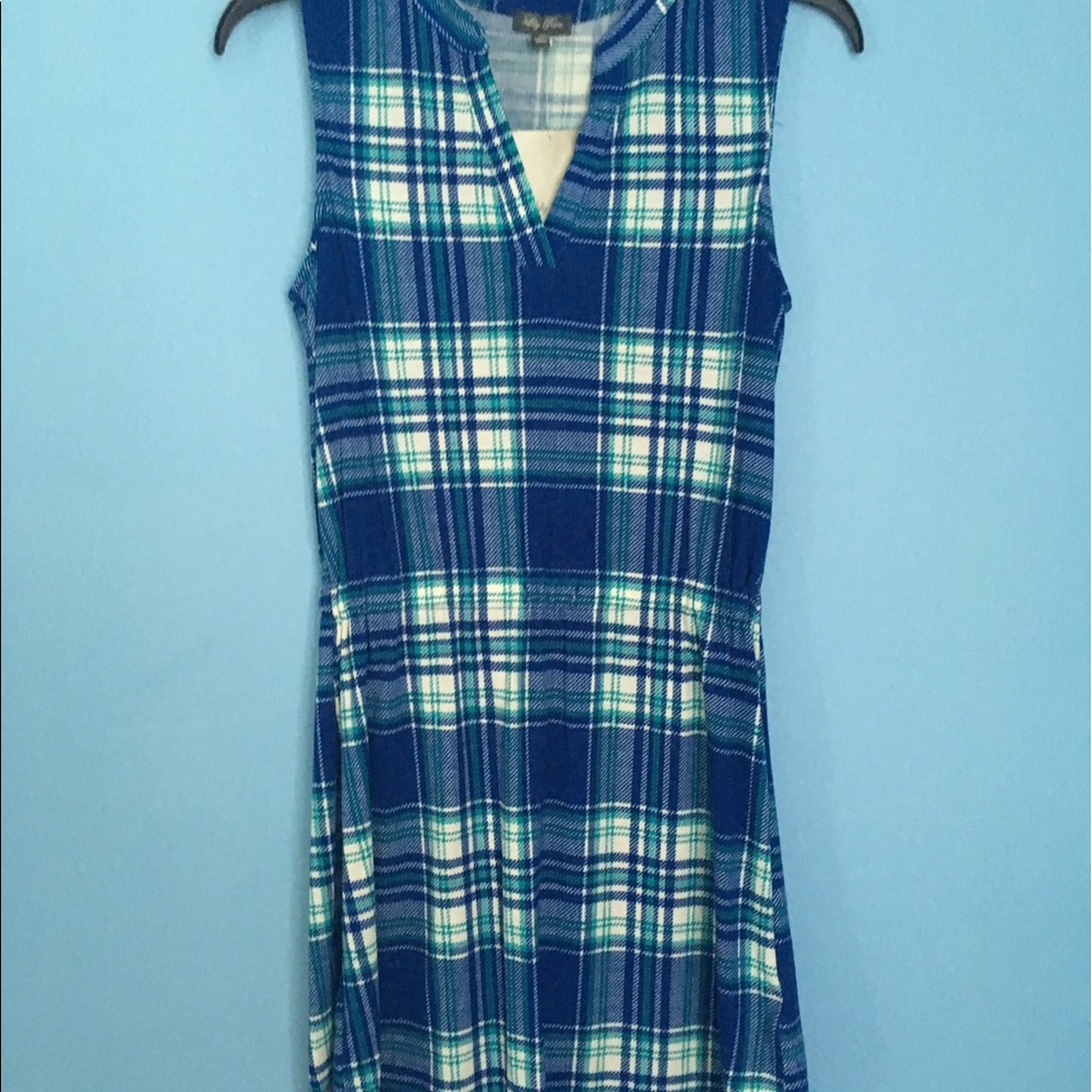 Lily Rose Blue flannel dress