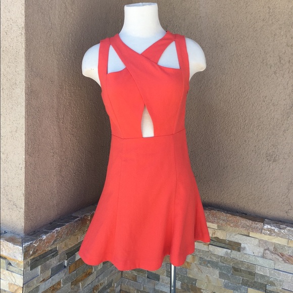 Nordstrom Dresses & Skirts - Open back criss cross coral dress
