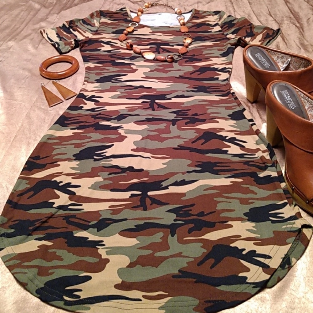 Camouflage Mini Dress