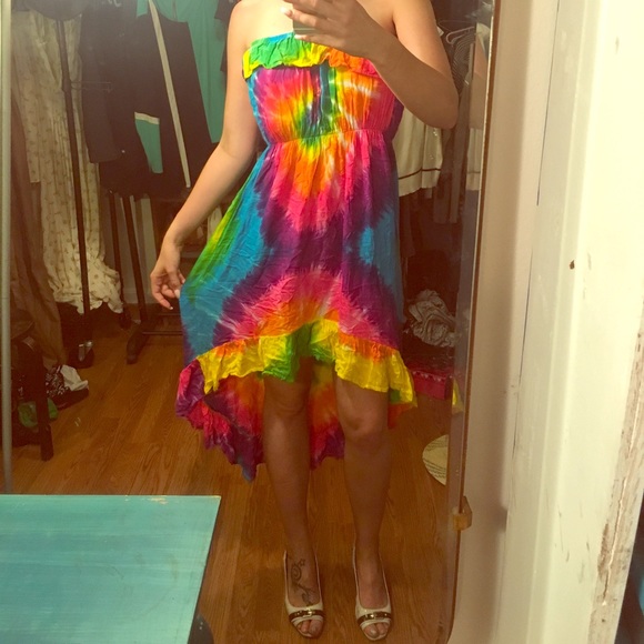 Peaceful People Dresses & Skirts - Hippie Chic TyeDye Dress Steampunk Train Festival