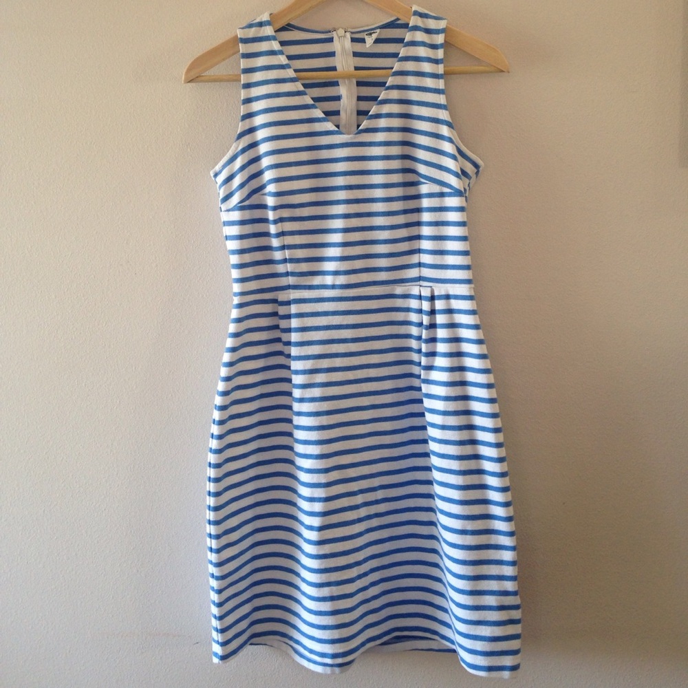 Blue & White Striped Old Navy Sheath Dress