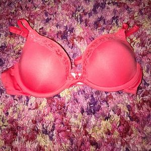 Hot pink bra
