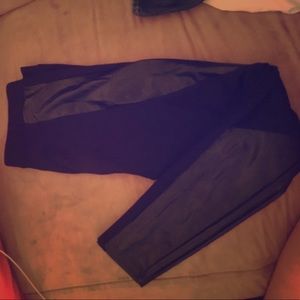 Nasty Gal leather panel leggings