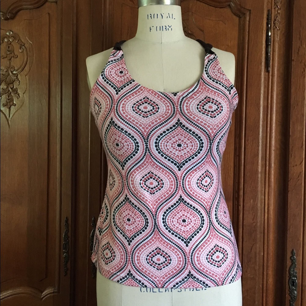 PRANA Breathe Yoga top with inner shelf bra EUC