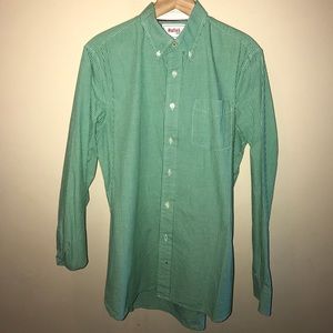 Checkered Green Dress Shirt