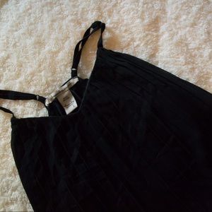 American Rag Pleated Black Tank