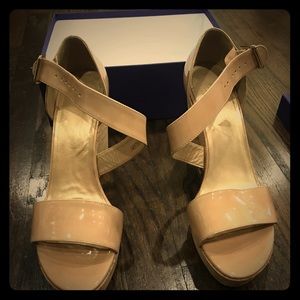 Stuart Weitzman Cork Wedge Platform Sandal