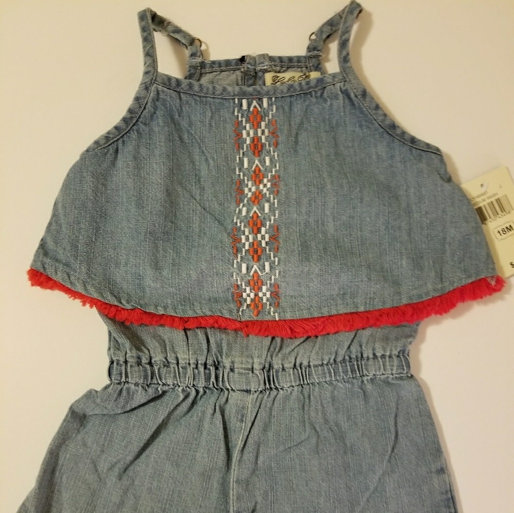 LUCKY BRAND BABY GIRLS JUMPSUIT 18M