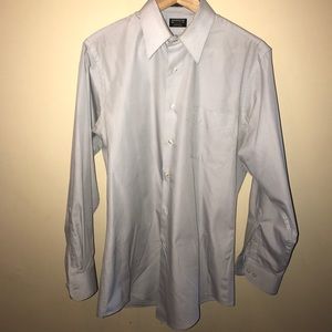 Pale Blue Fitted Collared Dress Shirt