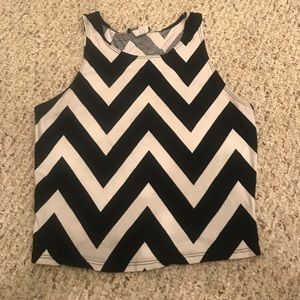 Chevron Crop Top