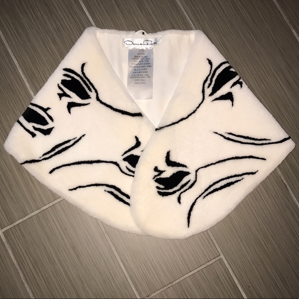 Authentic Oscar De La Renta Mink fur stole