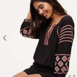 NWT Loft long sleeve romper