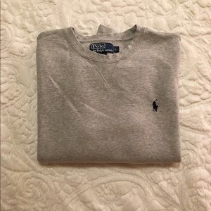 Gray Ralph Lauren Polo Crewneck Sweatshirt