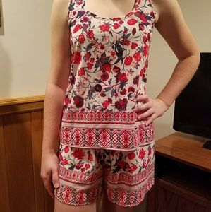 Matching Set Printed Shorts