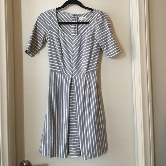 Black & white stripe patterned Maison Jules dress - Picture 1 of 3