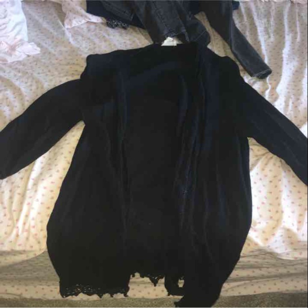 Black cardigan