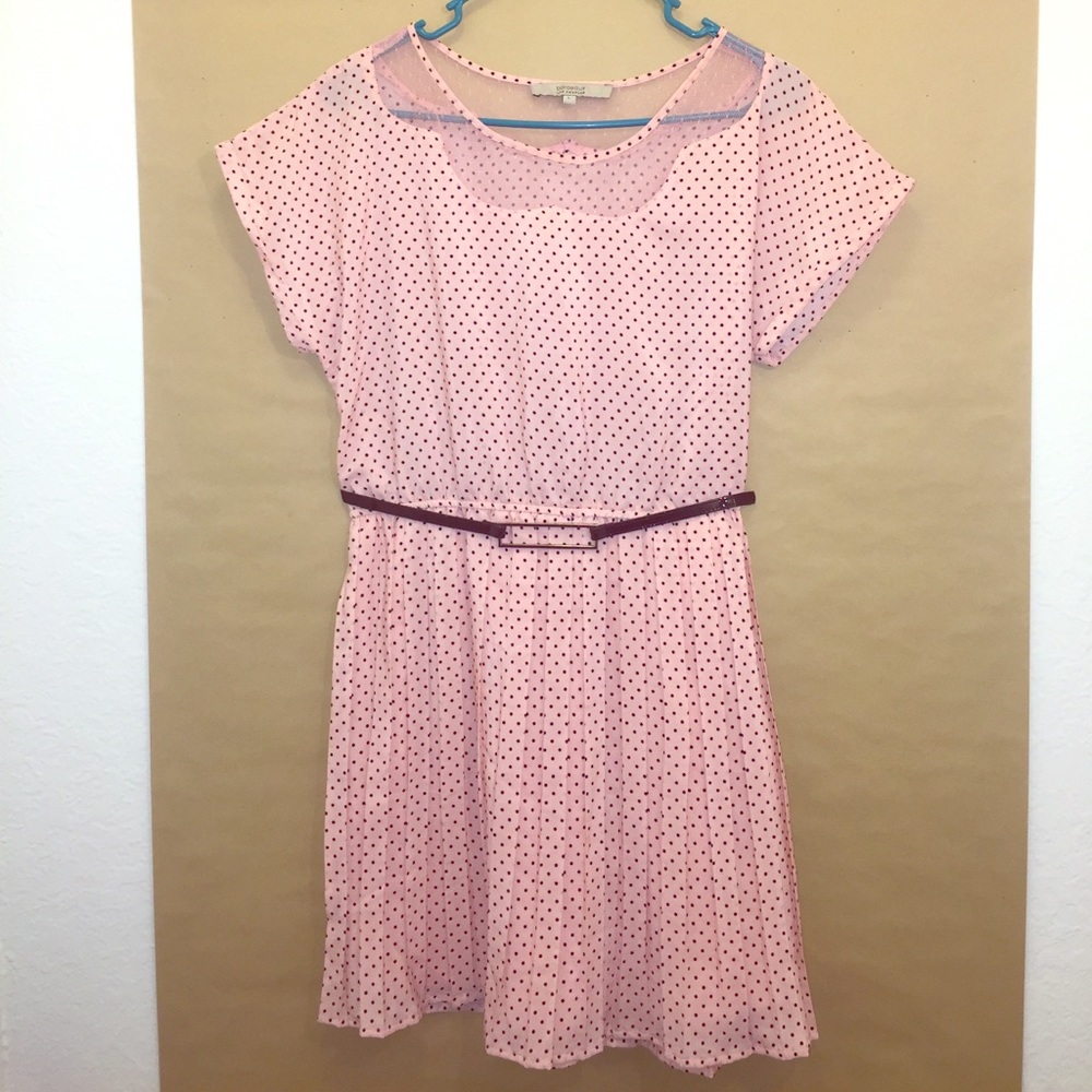 Vintage Bordeaux Los Angeles Pink Dress, size L