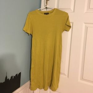 Mini mustard yellow dress
