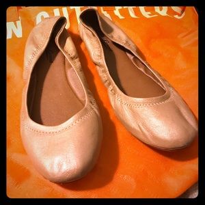 Rose gold Lucky Brand flats