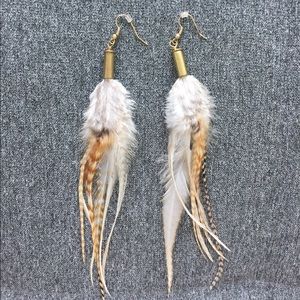 Feather earrings