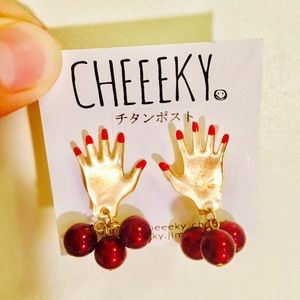 NEW! Japanese Unique Hands Design Earrings