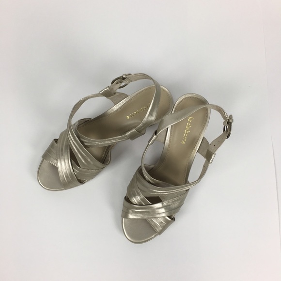 Silver Liz Claiborne wedges - Picture 2 of 6