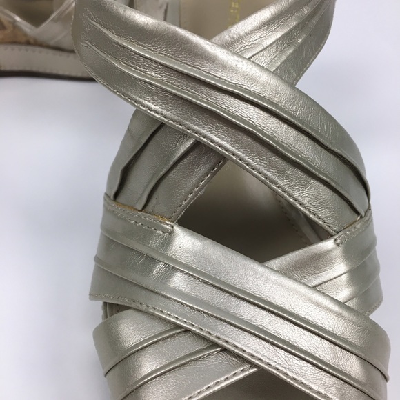 Silver Liz Claiborne wedges - Picture 6 of 6