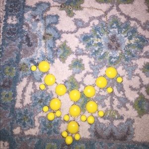 Yellow bauble necklace