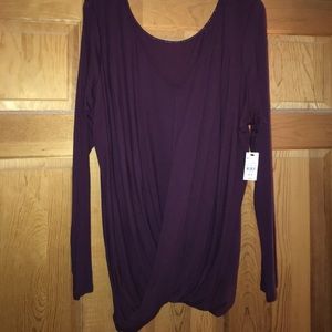Express plum top